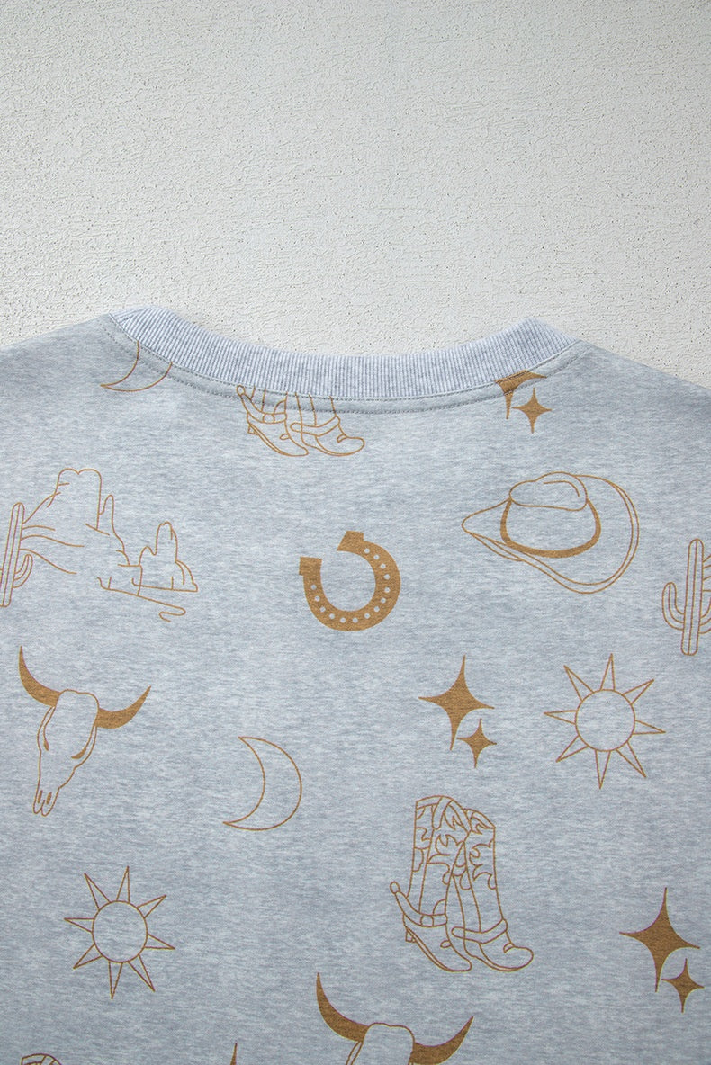 Printed Casual Shirt + Short Set