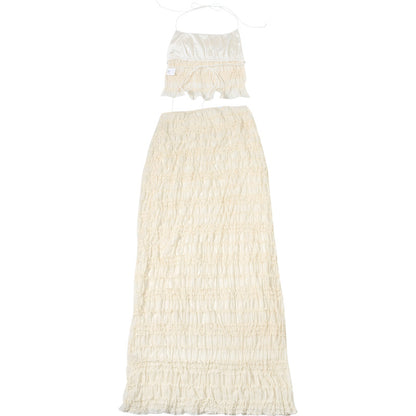Boho Halter Top + Maxi Skirt Set